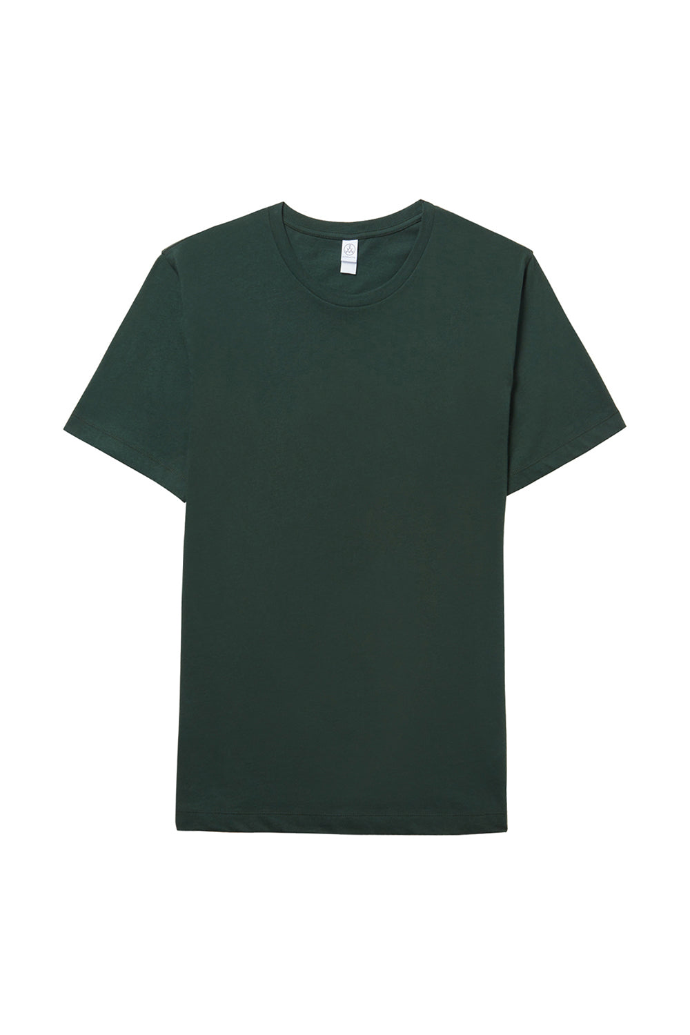 Alternative AA1070/1070 Mens Go To Jersey Short Sleeve Crewneck T-Shirt Varsity Green Flat Front