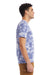 Alternative AA1070/1070 Mens Go To Jersey Short Sleeve Crewneck T-Shirt Blue Tie Dye Model Side