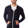 Alternative Mens Eco Jersey Full Zip Hooded Sweatshirt Hoodie - Eco True Black
