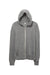 Alternative AA1970/1970E1 Mens Eco Jersey Full Zip Hooded Sweatshirt Hoodie Eco Grey Flat Front