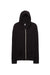 Alternative AA1970/1970E1 Mens Eco Jersey Full Zip Hooded Sweatshirt Hoodie Eco True Black Flat Front