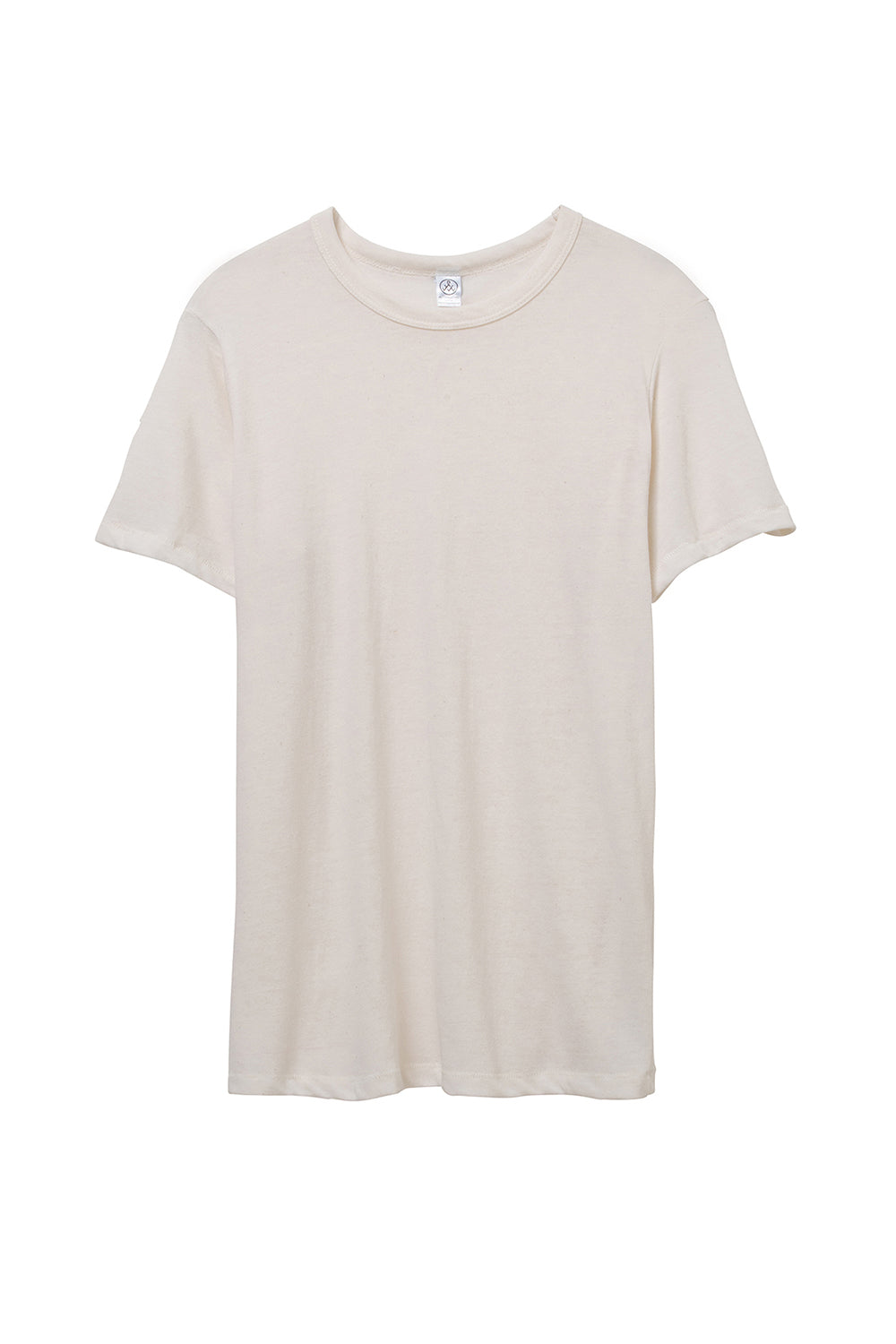 Alternative AA1973/01973EA/1973 Mens Eco Jersey Short Sleeve Crewneck T-Shirt Eco Ivory Flat Front