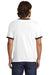 Alternative AA5103/5103BP/5103 Mens The Keeper Vintage Short Sleeve Crewneck T-Shirt White/Black Model Back