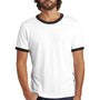 Alternative Mens The Keeper Vintage Short Sleeve Crewneck T-Shirt - White/Black