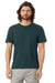 Alternative 6005 Mens Organic Short Sleeve Crewneck T-Shirt Deep Green Model Front
