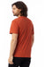 Alternative 6005 Mens Organic Short Sleeve Crewneck T-Shirt Red Clay Model Back
