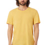 Alternative Mens Organic Short Sleeve Crewneck T-Shirt - Yellow Ochre - NEW