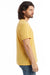 Alternative 6005 Mens Organic Short Sleeve Crewneck T-Shirt Yellow Ochre Model Side