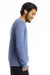 Alternative AA9575/9575 Mens Champ Eco Fleece Crewneck Sweatshirt Eco Pacific Blue Model Side