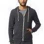 Alternative Mens Rocky Eco Fleece Full Zip Hooded Sweatshirt Hoodie - Eco Black