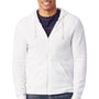 Alternative Mens Rocky Eco Fleece Full Zip Hooded Sweatshirt Hoodie - Eco White