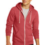 Alternative Mens Rocky Eco Fleece Full Zip Hooded Sweatshirt Hoodie - Eco True Red