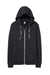Alternative AA9590/9590 Mens Rocky Eco Fleece Full Zip Hooded Sweatshirt Hoodie Eco Black Flat Front