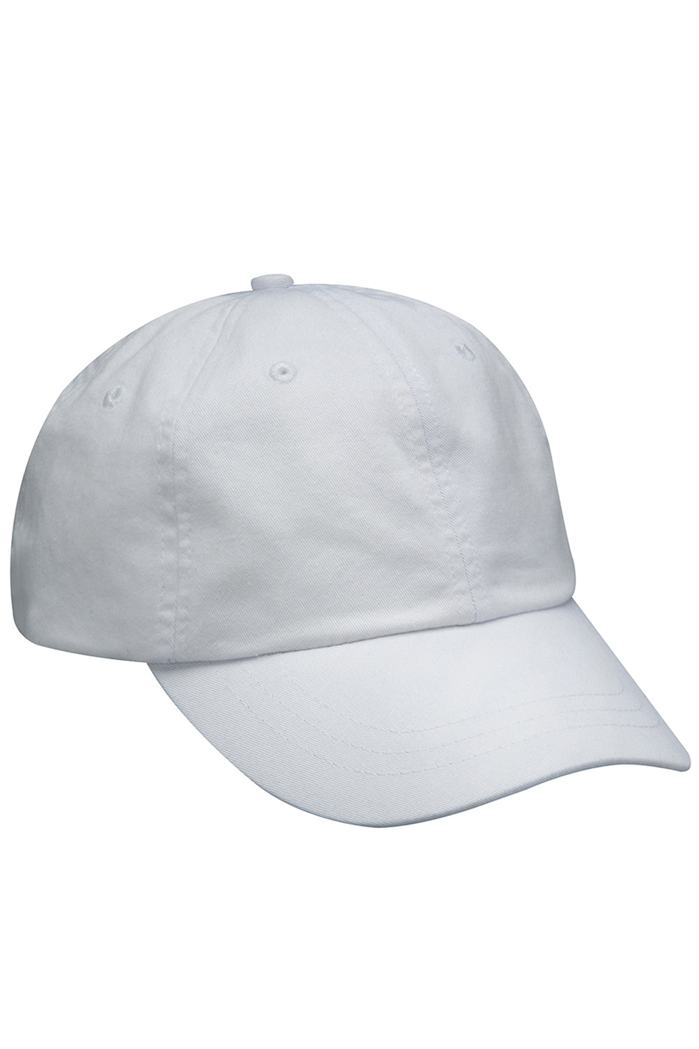 Adams AD969 Mens Adjustable Hat White Flat Front