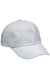 Adams Hats AD969 Mens Adjustable Hat White Flat Front