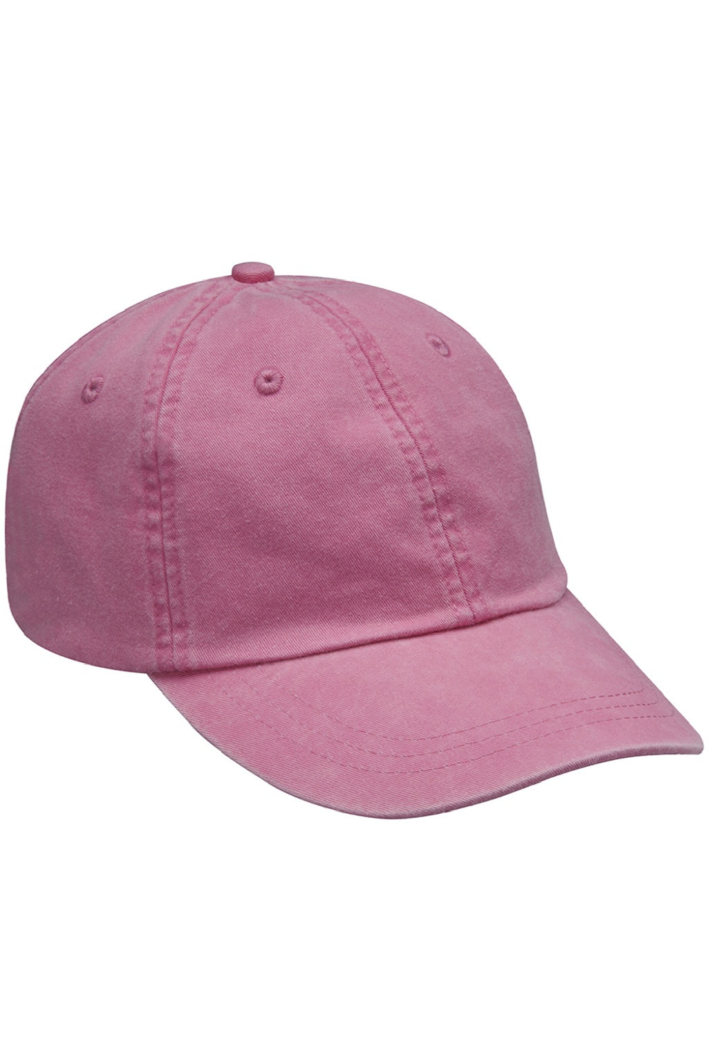 Adams Hats AD969 Mens Adjustable Hat Hot Pink Flat Front