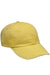 Adams AD969 Mens Adjustable Hat Lemon Yellow Flat Front