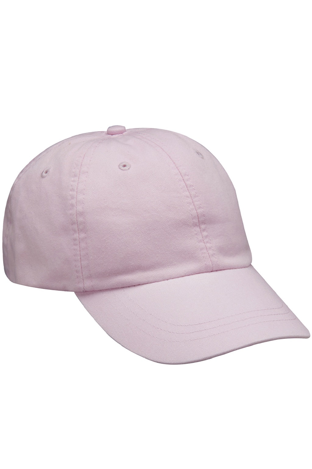 Adams Hats AD969 Mens Adjustable Hat Pale Pink Flat Front