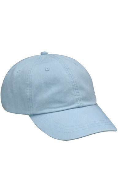 Adams Hats AD969 Mens Adjustable Hat Baby Blue Flat Front