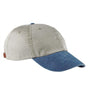 Adams Mens Adjustable Hat - Stone Grey/Royal Blue