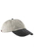 Adams Hats AD969 Mens Adjustable Hat Stone Grey/Black Flat Front