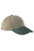 Adams Hats AD969 Mens Adjustable Hat Khaki Brown/Forest Green Flat Front
