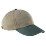Adams Mens Adjustable Hat - Khaki Brown/Forest Green