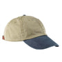 Adams Hats Mens Adjustable Hat - Khaki Brown/Navy Blue