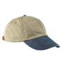 Adams Mens Adjustable Hat - Khaki Brown/Navy Blue