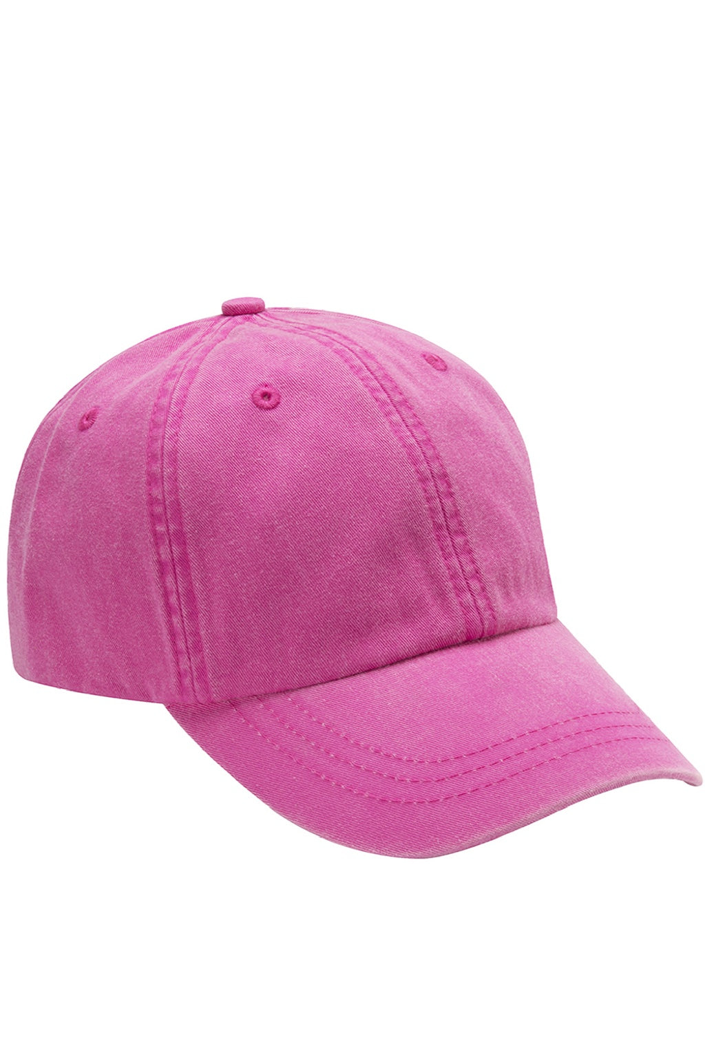 Adams Hats AD969 Mens Adjustable Hat Neon Pink Flat Front