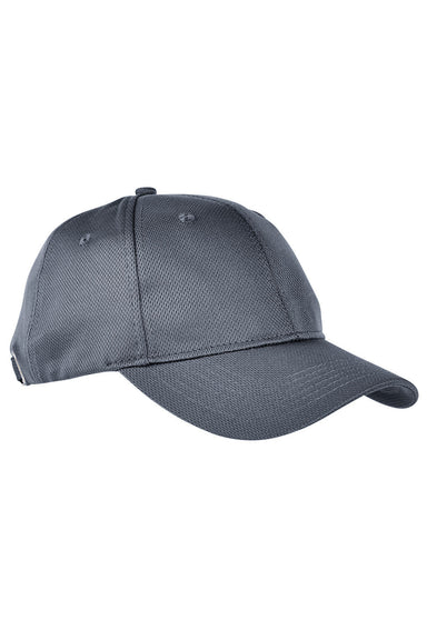 Adams ADVE101 Mens Velocity Moisture Wicking Adjsutable Hat Charcoal Grey Flat Front