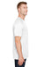 Augusta Sportswear AG1565 Mens Attain 2 Moisture Wicking Button Short Sleeve Baseball Jersey White Model Side