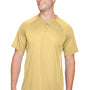 Augusta Sportswear Mens Attain 2 Moisture Wicking Button Short Sleeve Baseball Jersey - Vegas Gold