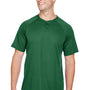 Augusta Sportswear Mens Attain 2 Moisture Wicking Button Short Sleeve Baseball Jersey - Dark Green