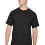 Augusta Sportswear Mens Attain 2 Moisture Wicking Button Short Sleeve Baseball Jersey - Black