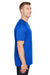 Augusta Sportswear AG1565 Mens Attain 2 Moisture Wicking Button Short Sleeve Baseball Jersey Royal Blue Model Side