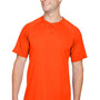 Augusta Sportswear Mens Attain 2 Moisture Wicking Button Short Sleeve Baseball Jersey - Orange