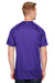 Augusta Sportswear AG1565 Mens Attain 2 Moisture Wicking Button Short Sleeve Baseball Jersey Purple Model Back