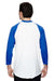 Augusta Sportswear AG4420/4420 Mens 3/4 Sleeve Crewneck T-Shirt White/Royal Blue Model Back