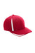 Team 365 Hats ATB102 Mens Moisture Wicking Stretch Fit Hat Red/White Flat Front