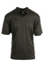 Burnside B0101 Mens Burn Moisture Wicking Short Sleeve Polo Shirt Black Flat Front