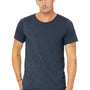 Bella + Canvas Mens Jersey Short Sleeve Crewneck T-Shirt - Heather Navy Blue