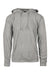 Burnside 3500 Mens Polar Fleece Pill Resistant Hooded Sweatshirt Hoodie w/ Pouch Pocket Heather Grey Flat Front