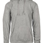 Burnside Mens Polar Fleece Pill Resistant Hooded Sweatshirt Hoodie w/ Pouch Pocket - Heather Grey