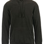 Burnside Mens Polar Fleece Pill Resistant Hooded Sweatshirt Hoodie - Black
