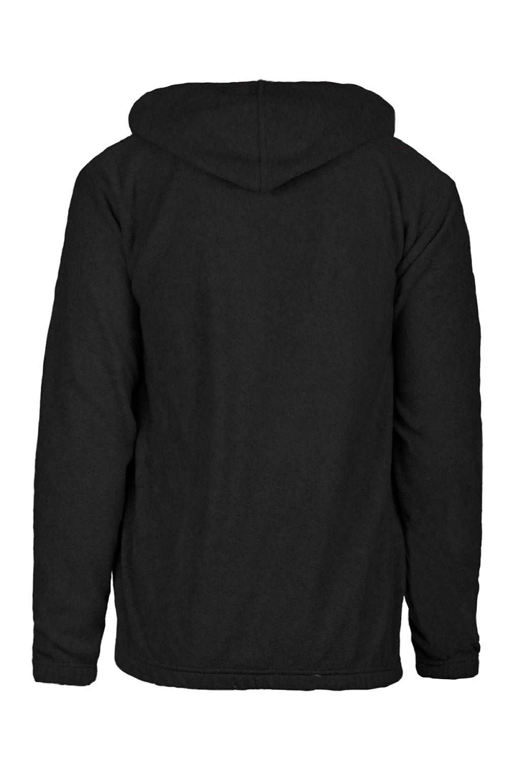 Burnside 3500 Mens Polar Fleece Pill Resistant Hooded Sweatshirt Hoodie w/ Pouch Pocket Heather Charcoal Grey Flat Back