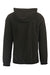 Burnside 3500 Mens Polar Fleece Pill Resistant Hooded Sweatshirt Hoodie w/ Pouch Pocket Black Flat Back