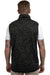 Burnside B3910 Mens Sweater Knit Full Zip Vest Heather Black Model Back