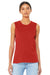 Bella + Canvas BC6003/6003 Womens Jersey Muscle Tank Top Red Model Front
