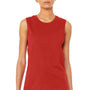 Bella + Canvas Womens Jersey Muscle Tank Top - Red